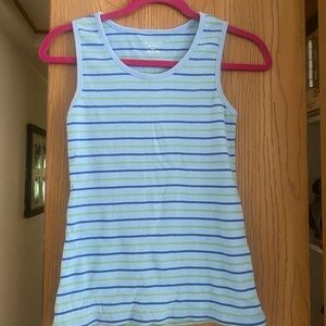 Blue Striped Tank Top